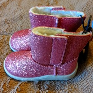 Toddler girls size 6 sparkly boots
